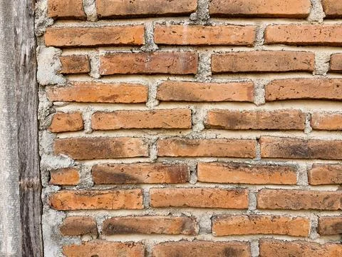 Background of a wall made of bricks Stock Photos