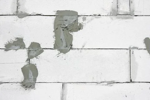 The background of the wall is made of foam blocks Stock Photos