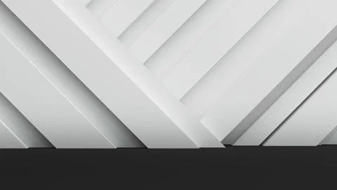 Background wall, oblique shape with white background, Prototype for product.. Stock Illustration