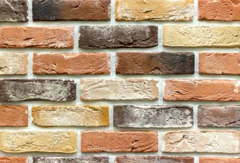Background wall of the old brick closeup Stock Photos