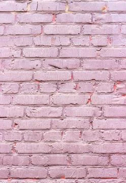 Background of a wall from a pink brick Stock Photos