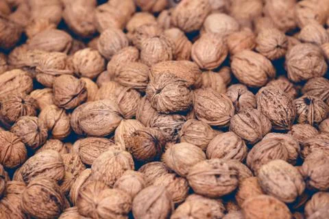 Background of walnuts Foto stock
