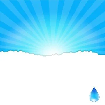 Background with water drop Stock Illustration