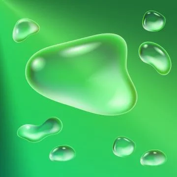 Background with water drops of different forms. Vector illustration. Stock Illustration