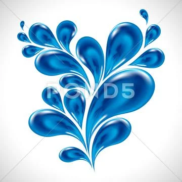 Background of water drops. vector illustration. Stock Illustration