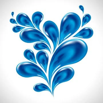 Background of water drops. vector illustration. Stock Illustration