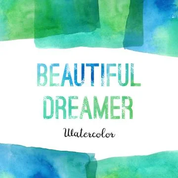 Background with watercolor elements Illustrazione stock