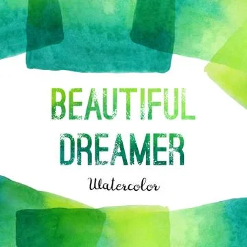 Background with watercolor elements Stock Illustration