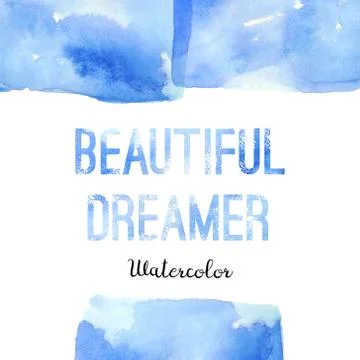 Background with watercolor elements Stockillustratie