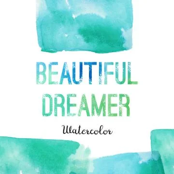 Background with watercolor elements Stock Illustration