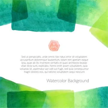 Background with watercolor elements Stock Illustration
