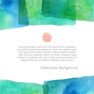 Background with watercolor elements Stockillustratie