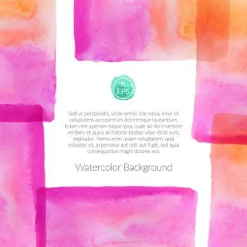 Background with watercolor elements Stockillustratie