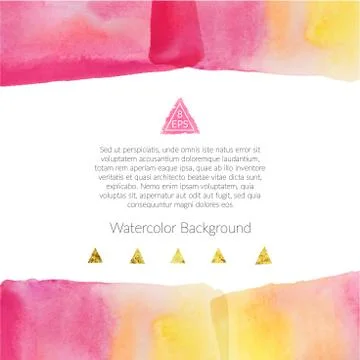 Background with watercolor elements Stockillustratie