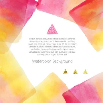 Background with watercolor elements Illustrazione stock