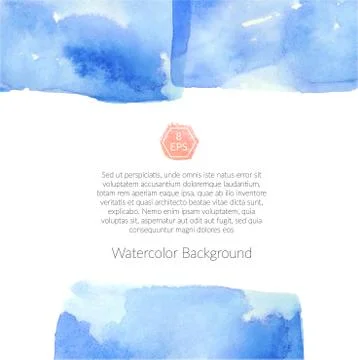 Background with watercolor elements Stock Illustration