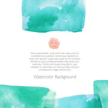 Background with watercolor elements Stockillustratie