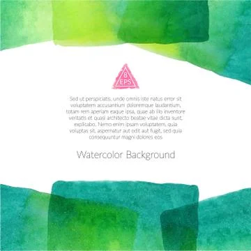 Background with watercolor elements Illustrazione stock