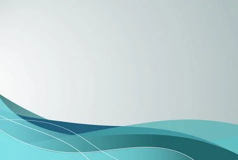 Background with wave lines and on a gray background with blue wavy lines Stock Illustration
