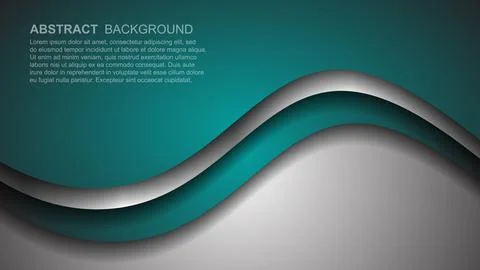 Background wave paper art design. Vector paper cut illustration. Illustrazione stock
