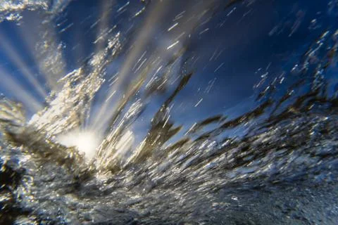 Background of a wave  splashing Stock Photos