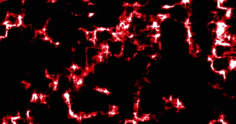 Background Waves Of Cosmic Power Energy Glow Red Stockbeeldmateriaal 155199706