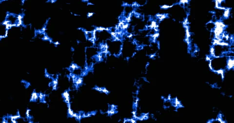 Background Waves Of Cosmic Power Energy Glow Blue Stock Footage 155200449
