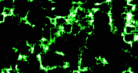 Background Waves Of Cosmic Power Energy Glow Green Stock Footage 155200943