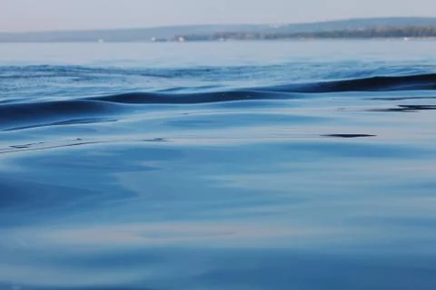 Background of waves on the river Stock Photos