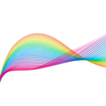 Background with wavy abstract lines Stock Illustration