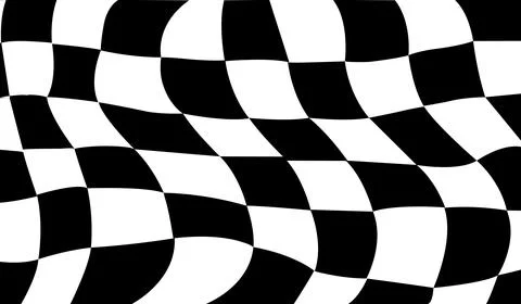 Background with wavy checkered pattern Stock Illustration