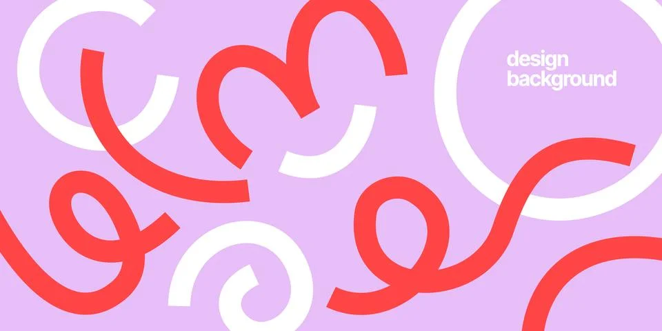 Background with wavy colored shapes. Stock Illustration