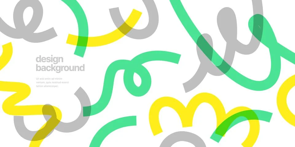 Background with wavy colored shapes. Stock Illustration