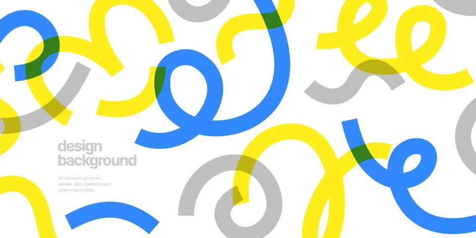 Background with wavy colored shapes. Stock Illustration