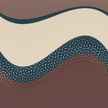 A background with wavy lines and many dots for presentations, websites, inv.. Stock Photos