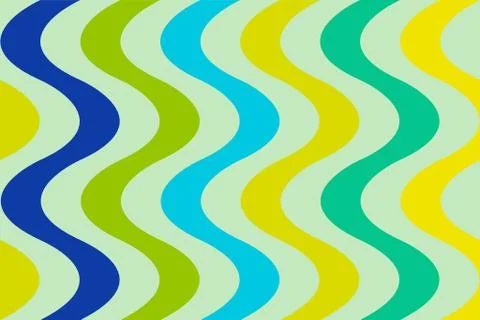 Background of wavy vertical lines of different colors Stock Illustration