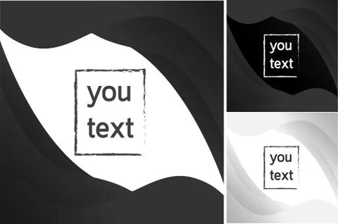 Background white and black like a wave Stock Illustration