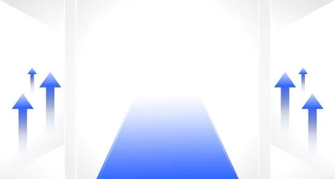 Background white and blue empty room Stock Illustration