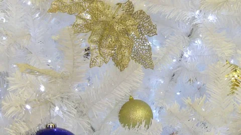 Background white Christmas tree Stock Footage 71409620