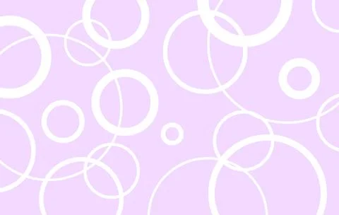 Background with white circles on lilac background Stock Illustration
