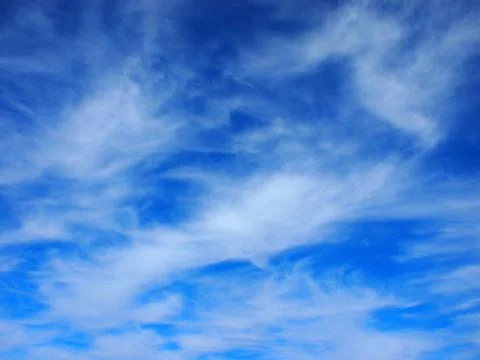 Background of white cirrus clouds Stock Photos