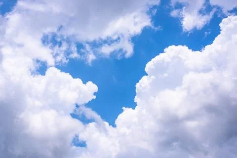 Background of white Clouds In Blue Sky Foto stock