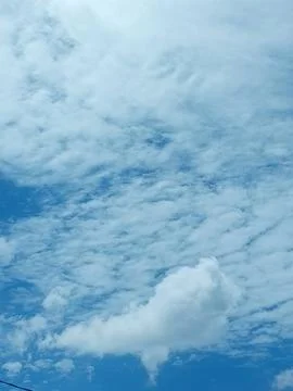 Background of white clouds in the blue sky 写真素材