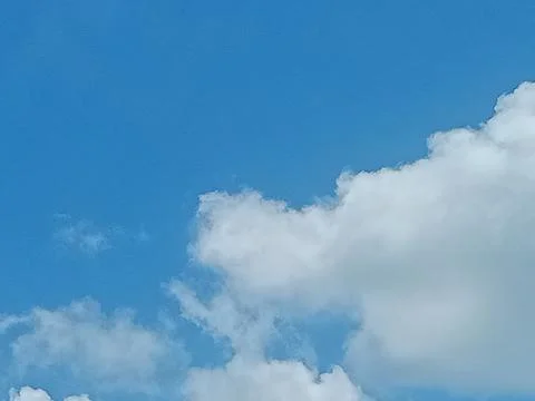 Background of white clouds in the blue sky_02 写真素材