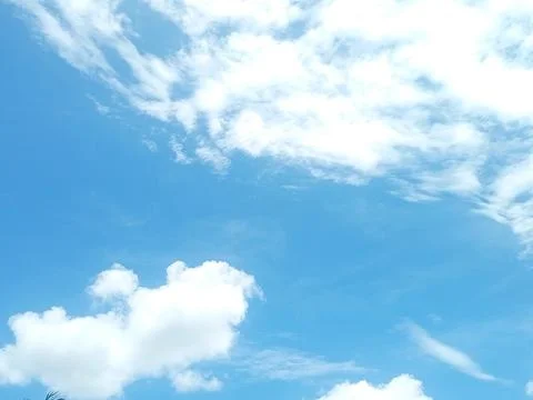 Background of white clouds in the blue sky_03 写真素材