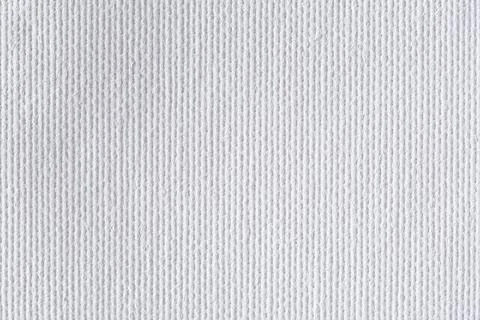 Background from white coarse canvas texture. High quality background. Stock Photos