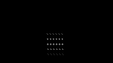 Background with white crosses arranged in a line, moving and forming a cube Stock Footage 311379918