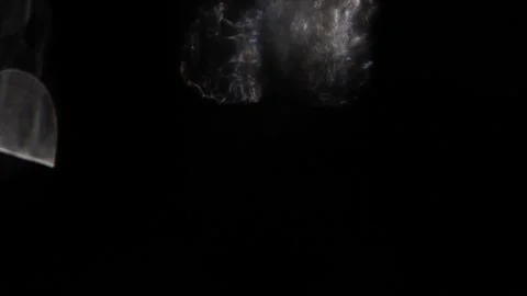 Background of white crystal lights on the top and left Видео 317449526