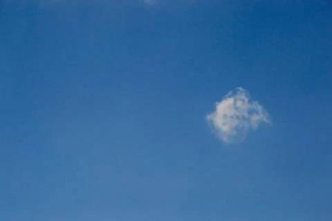 Background of white fluffy cloud in the blue sky.Close up Stock Photos