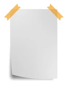 Background from white page of paper with shadow. Vector Stock Illustration